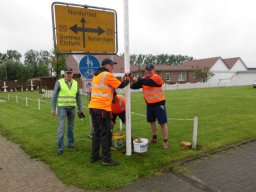 2011 Fahnen setzen